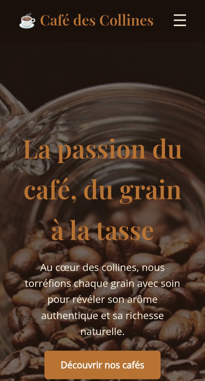 Site Café des Collines